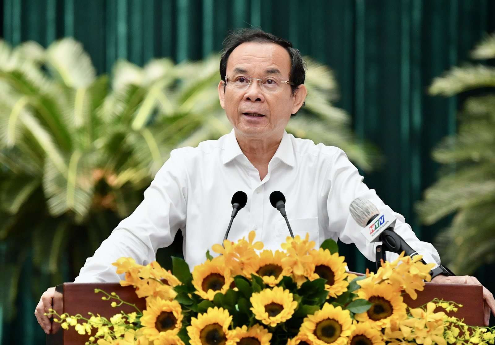Bí thư Nguyễn Văn Nên phát biểu kết luận hội nghị (Ảnh: Việt Dũng).